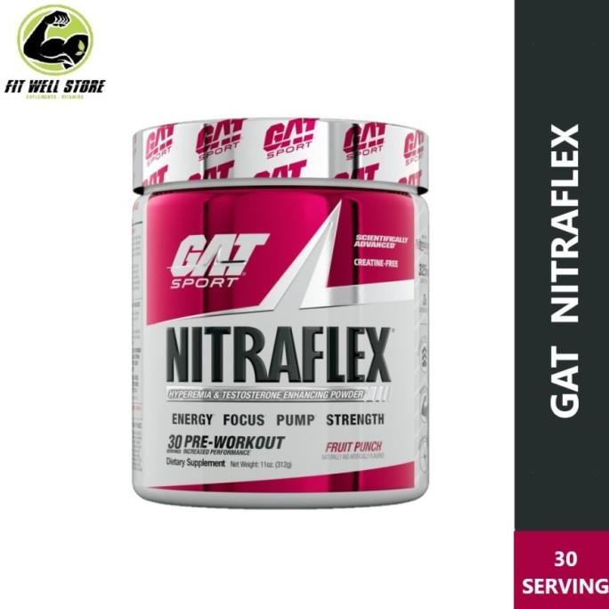 GAT NITRAFLEX 30 serv CREATINE FREE PRE WORKOUT ON preworkout .