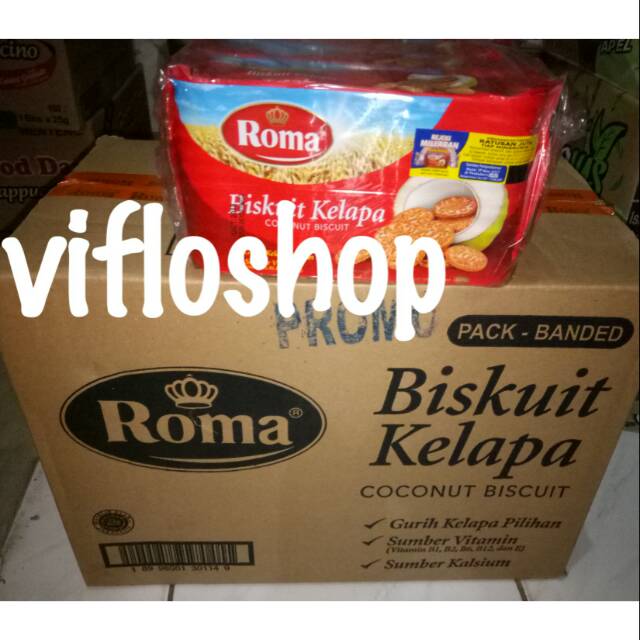 

Kardusan & Eceran Biskuit Kelapa Roma 300 gram