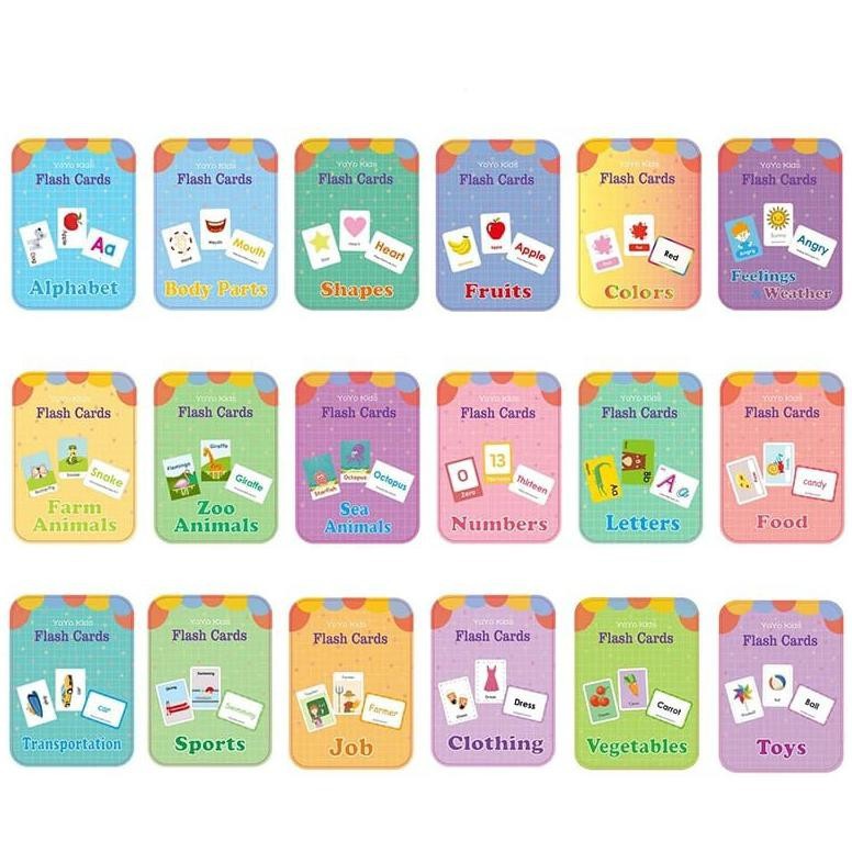 yoyo children flashcard - flash cards kartu belajar bahasa Inggris