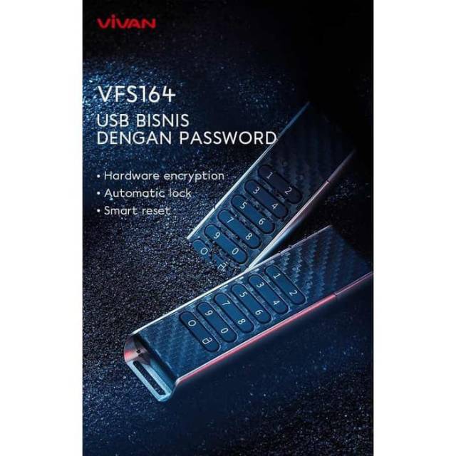 Flashdisk VIVAN VFS164 silver USB flashdisk bergaransi 1tahun