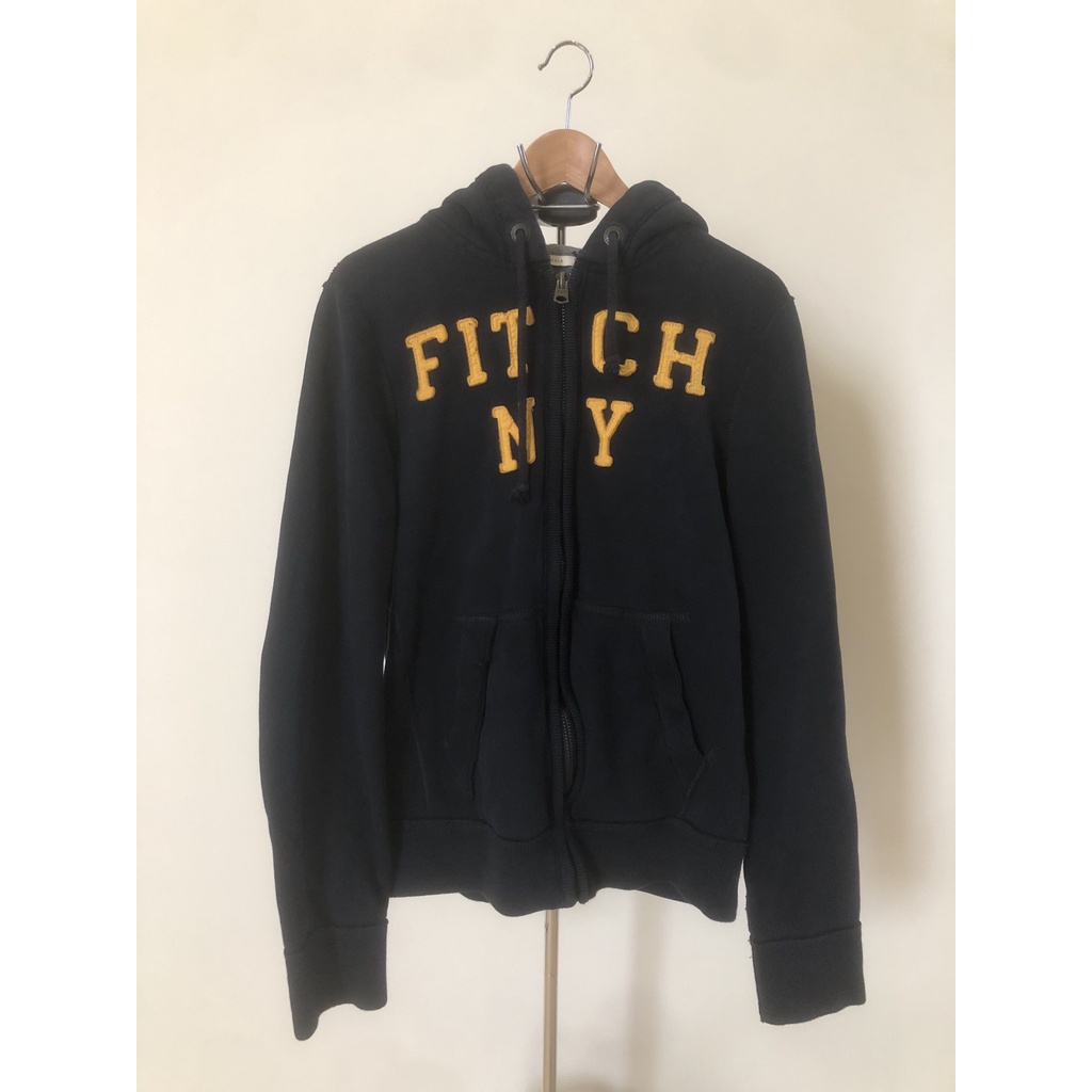 JAKET JUMPER ABERCROMBIE & FITCH NAVY BLUE