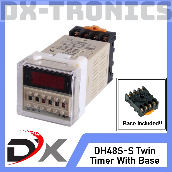 DH48S-S Relay Twin Timer Digital Precision Delay Counter DH48S