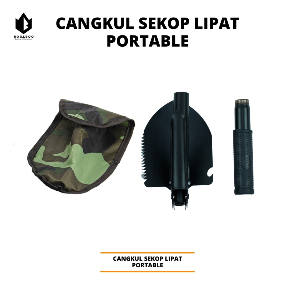 Sekop Lipat Mini Murah - Folding Shovel - Sekop - Cangkul Lipat