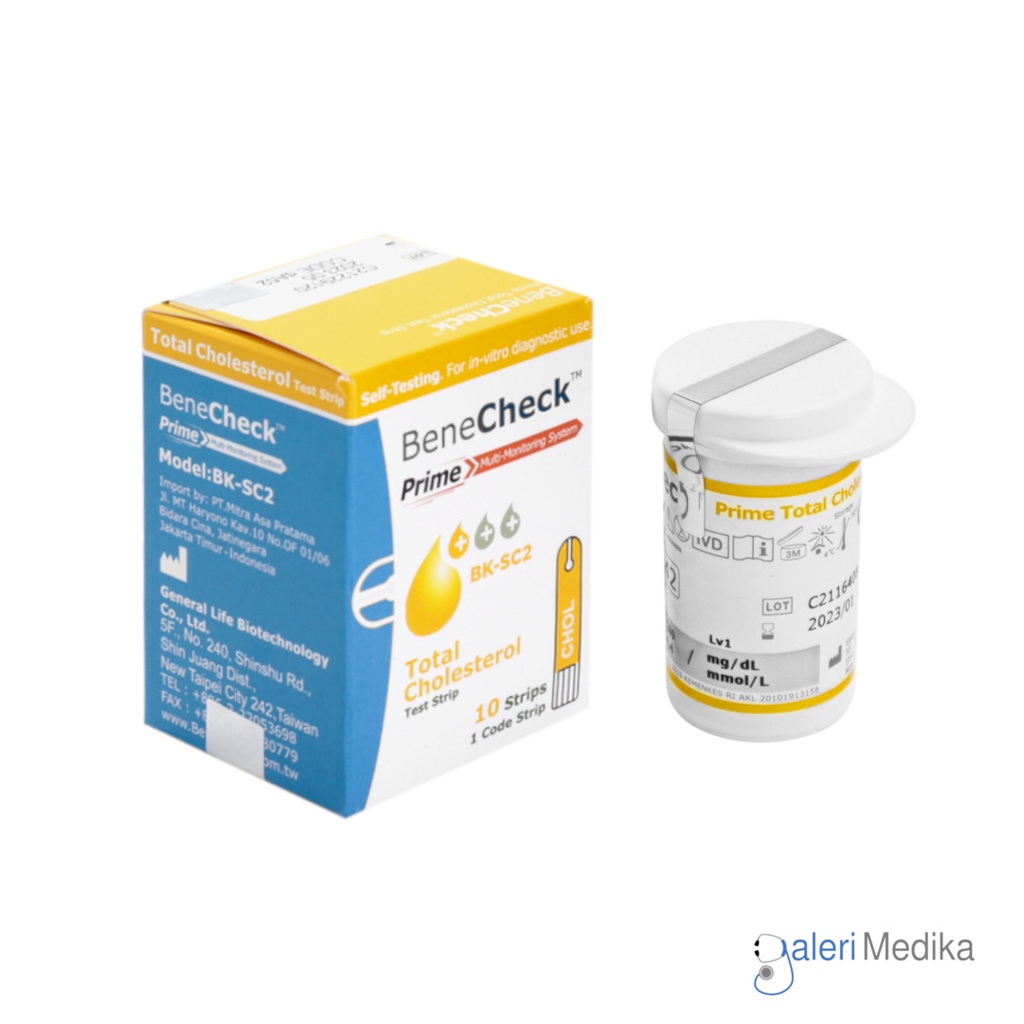 Benecheck Prime Strip Cholesterol / Benecheck Prime Strip Kolesterol / Benecheck Prime Cholesterol Test Strips