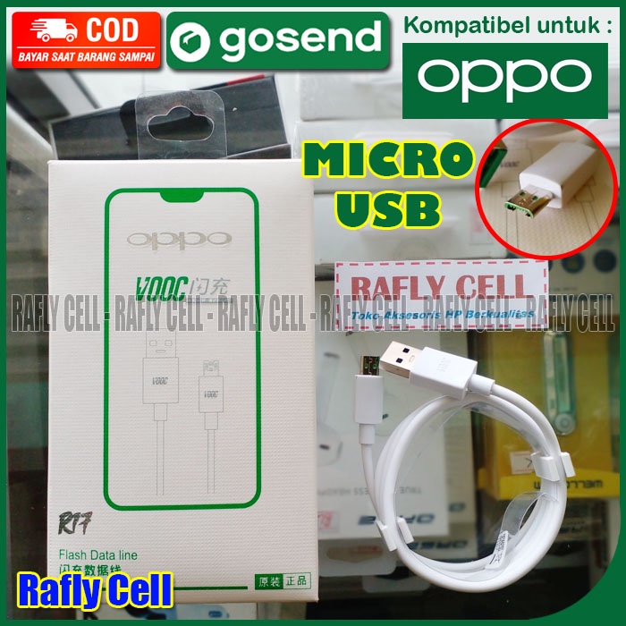 Kabel Data VOOC OPPO Micro USB Fast Charger ORI Buat TYPE HP A17K A16E A15S A15 A12 F11 PRO K1 a15s 