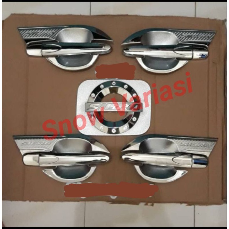 paket outer handle tank cover chrome elegant calya sigra 2016 2021