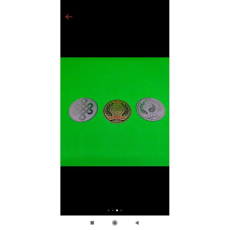 Pin custom, plat stanlis & Kuningan