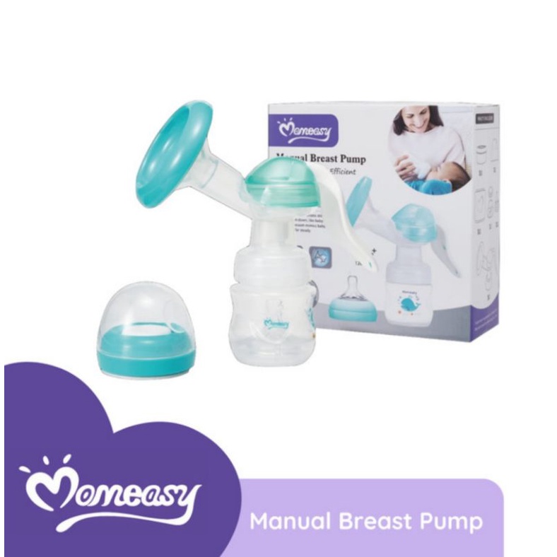 Momeasy Manual Breast Pump With Natural Bottle / Pompa Asi Momeasy dengan Botol Susu Natural