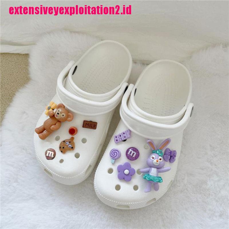 &lt; E2id &amp; &gt; Charms Kancing Motif Kartun Untuk Dekorasi Sepatu