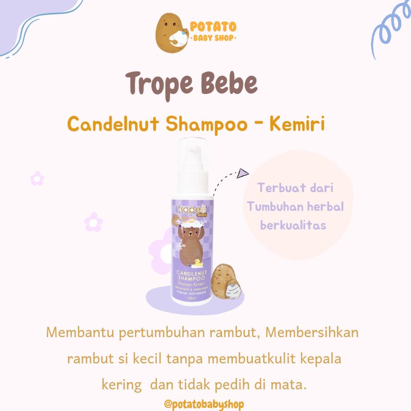 Tropee bebe shampoo kemiri 100ml &amp; 500ml / shampo