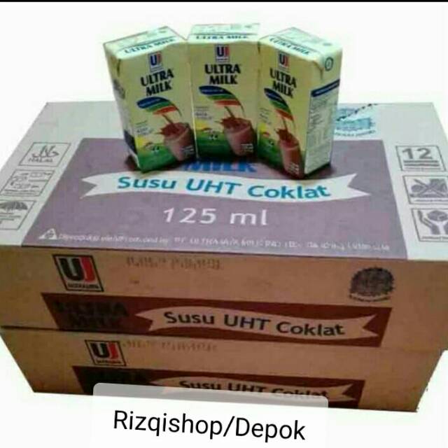 

Susu ultra jaya ukuran 125ml isi 40 pcs