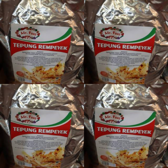 

Tepung Rempeyek Mr. Food**Rempeyek instant peyek instant merk Mr Food 1000gram(1kg)