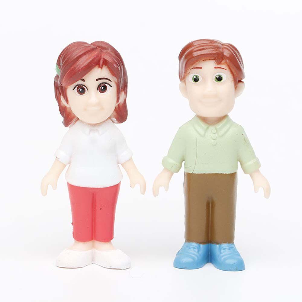 Lanfy Anime Cocomelon Kid Mainan Dekorasi Keluarga Adik Kakak Sahabat Bayi PVC JoJo Cocomelon Model Figuals