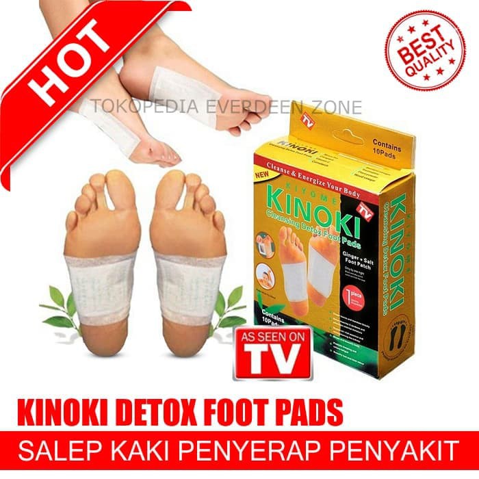 

KINOKI GOLD 1 Box isi10 sachet Jahe Ginger Salt Koyo Kaki Detox Herbal / HOT KOYO