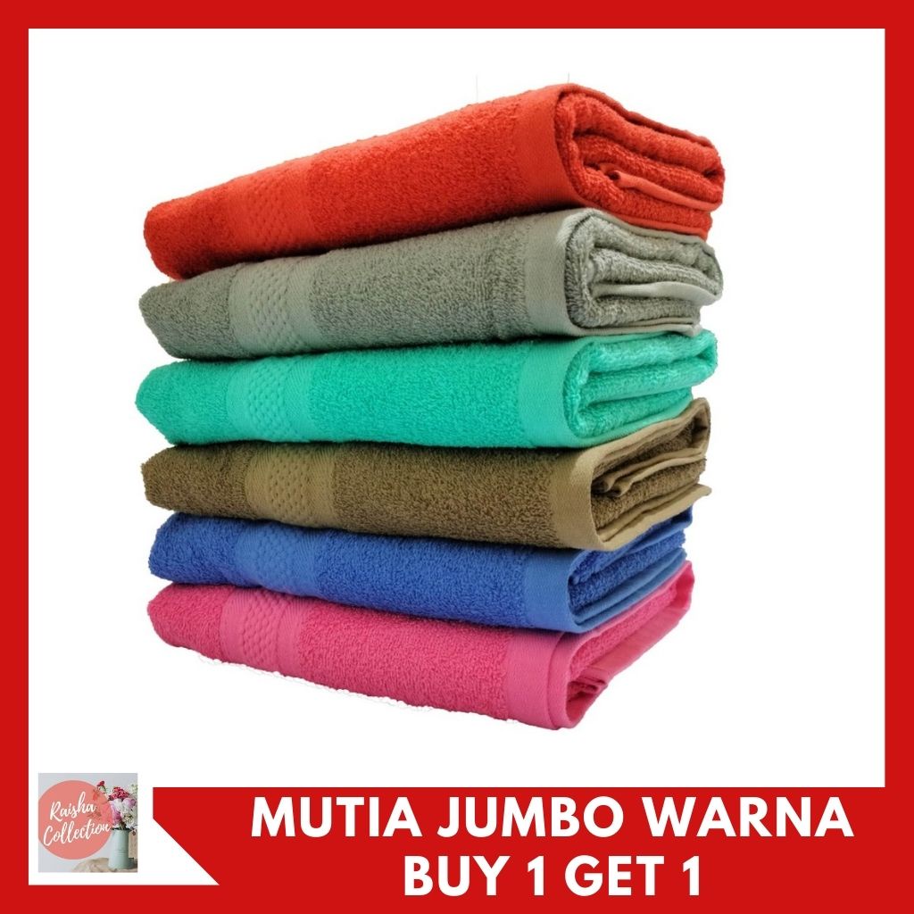 RC MUTIA PAKET BUY ONE GET ONE FREE HANDUK MANDI JUMBO UKURAN 70x140