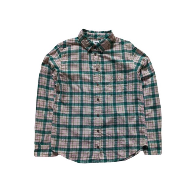 UNIQLO ORIGINAL KEMEJA FLANNEL WOMEN KOTAK²