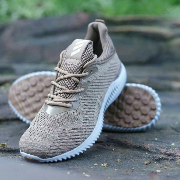 Sepatu Olahraga Adidas Alphabounce Grade Ori Pria Running Sneakers Gym