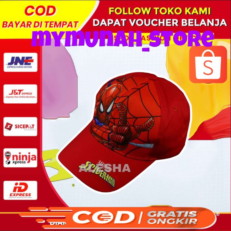 topi anak laki laki dan perempuan terbaru/topi printing/murah