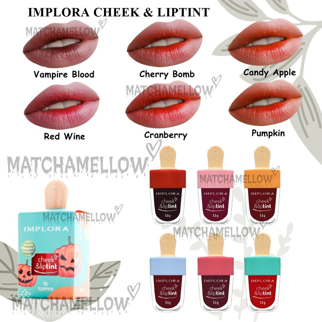 ❄️MATCHA❄️ IMPLORA LIPTINT - IMPLORA CHECK &amp; LIP TINT ORIGINAL BPOM