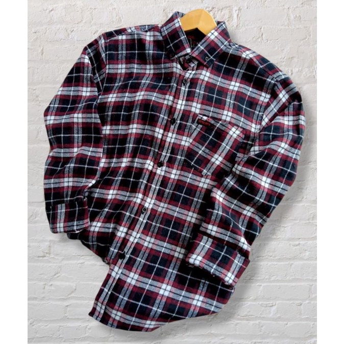 Kemeja Flanel Pria kualitas Premium Lengan Panjang Unisex Exklusif {murah} kemeja flanel wanita-F6