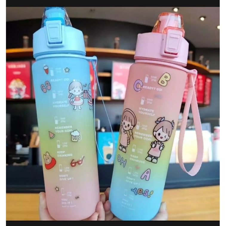 BOTOL AIR MINUM VIRAL KOREA BOTOL MINUM STIKER BOTOL GRADSI BOTOL MINUM ANAK