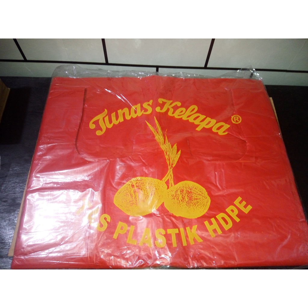 KANTONG PLASTIK MERAH BESAR MERK TUNAS KELAPA