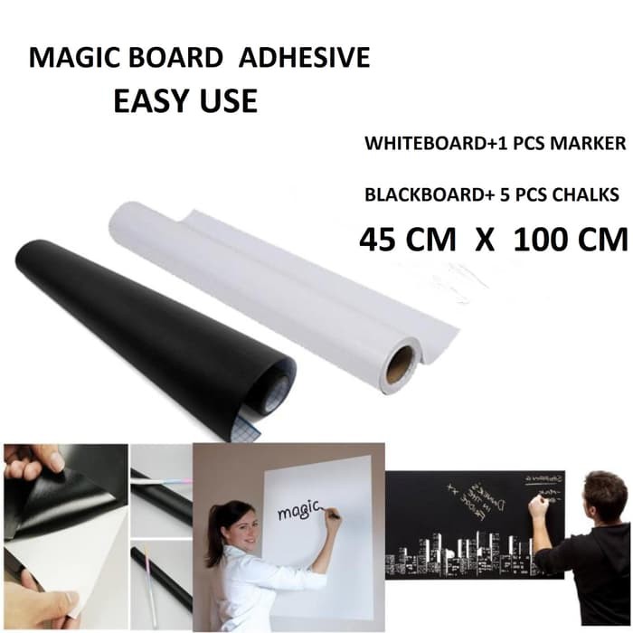 

[READY STOCK] KEPERLUAN STATIONERY ADHESIVE WHITEBOARD MAGIC BOARD WHITEBOARD Murah