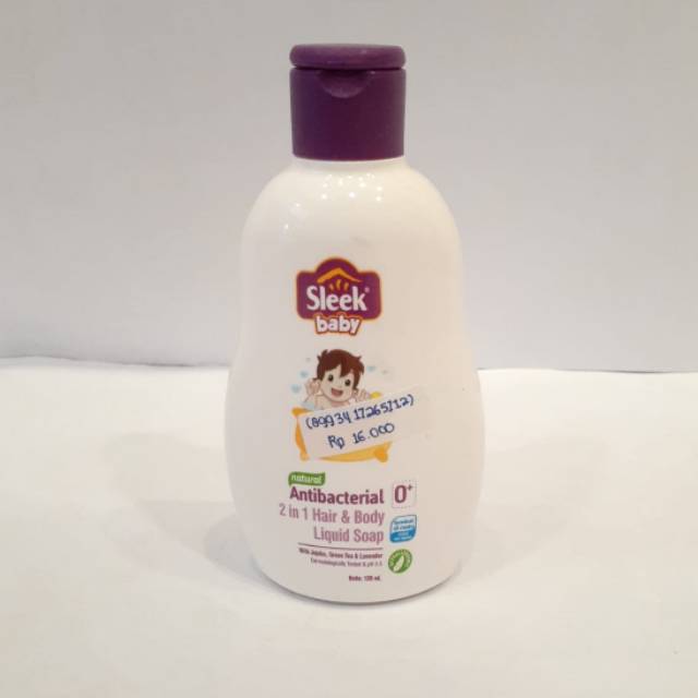 Sleek Baby 2 In 1 Hair & Body Liquid Soap 120ml