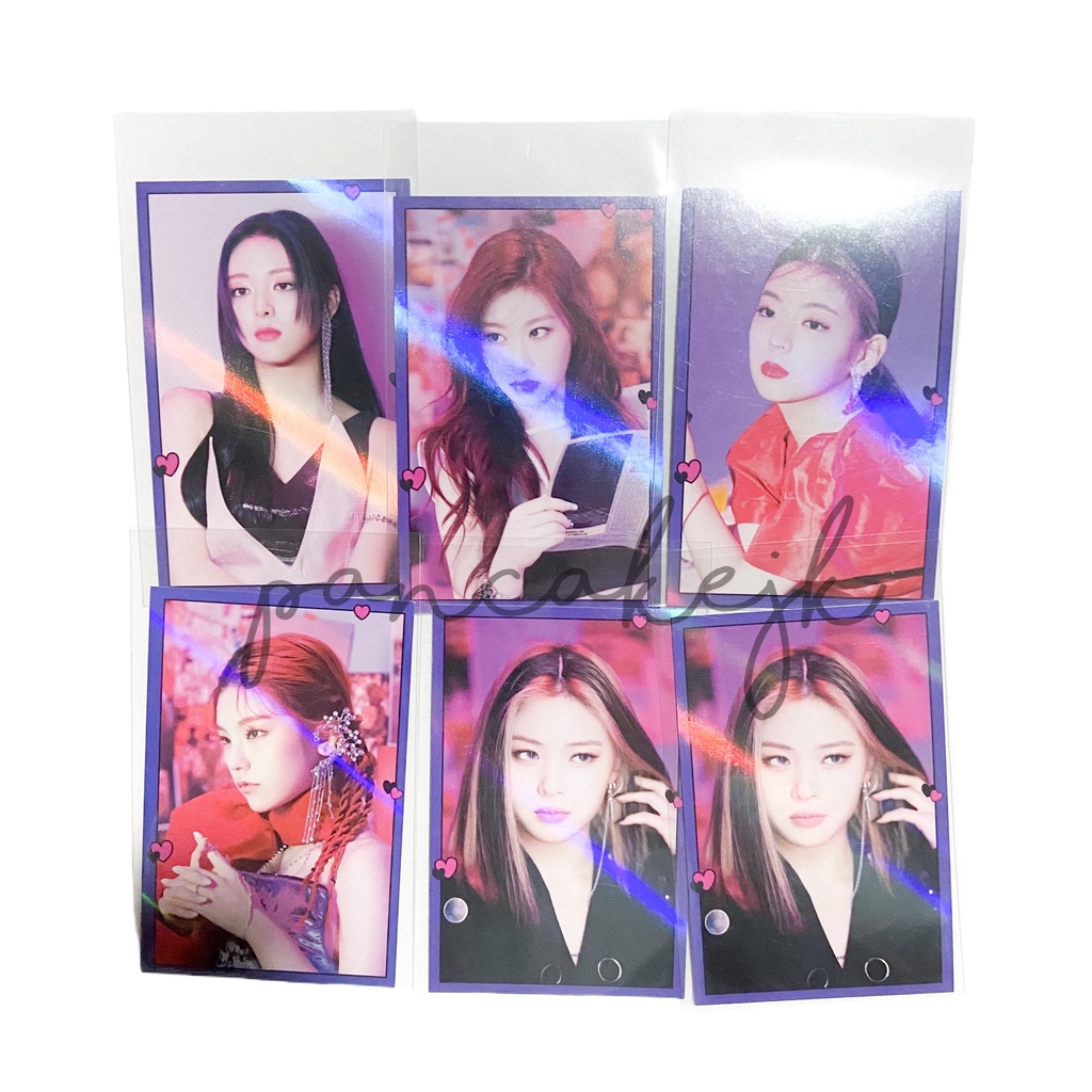 [ READY‼️ ] itzy guess who album benefit withdrama hologram photocard [ ryujin yeji lia yuna chaeryo