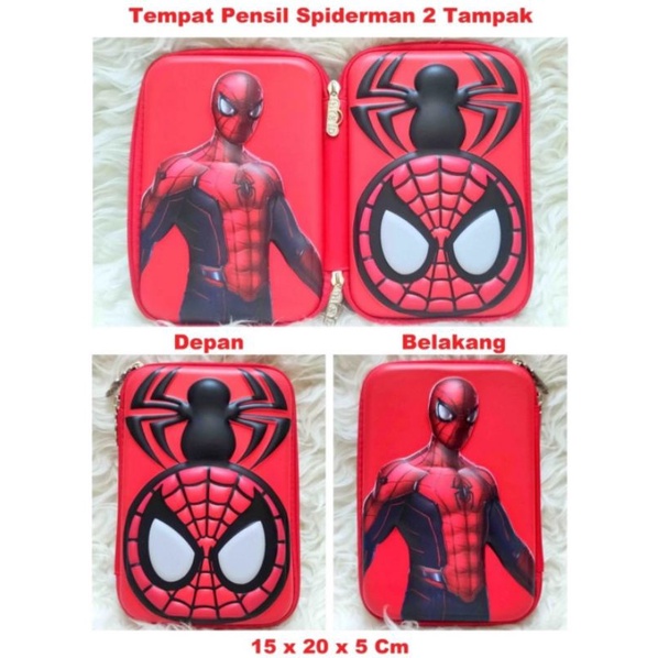 

Tempat Pensil Timbul 2 Sisi Spiderman