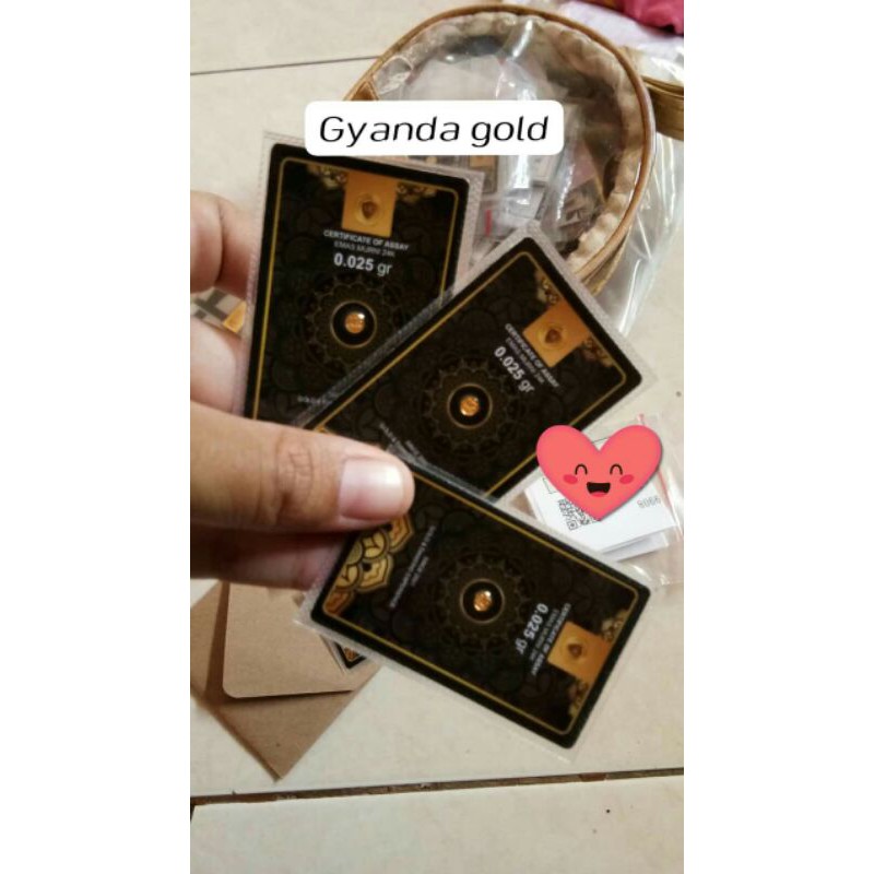 emas logam mulia 24k mini gold 0,025gr