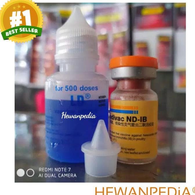 BISA COD Vaksin Medivac Nd Ib + Pelarut Vaksin Ayam Tetelo Infeksius Bronkhitis