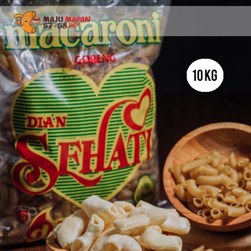 

MAKARONI MENTAH MEKAR / MACARONI MENTAH MEKAR / MAKARONI KILOAN SEHATI HIJAU 10KG