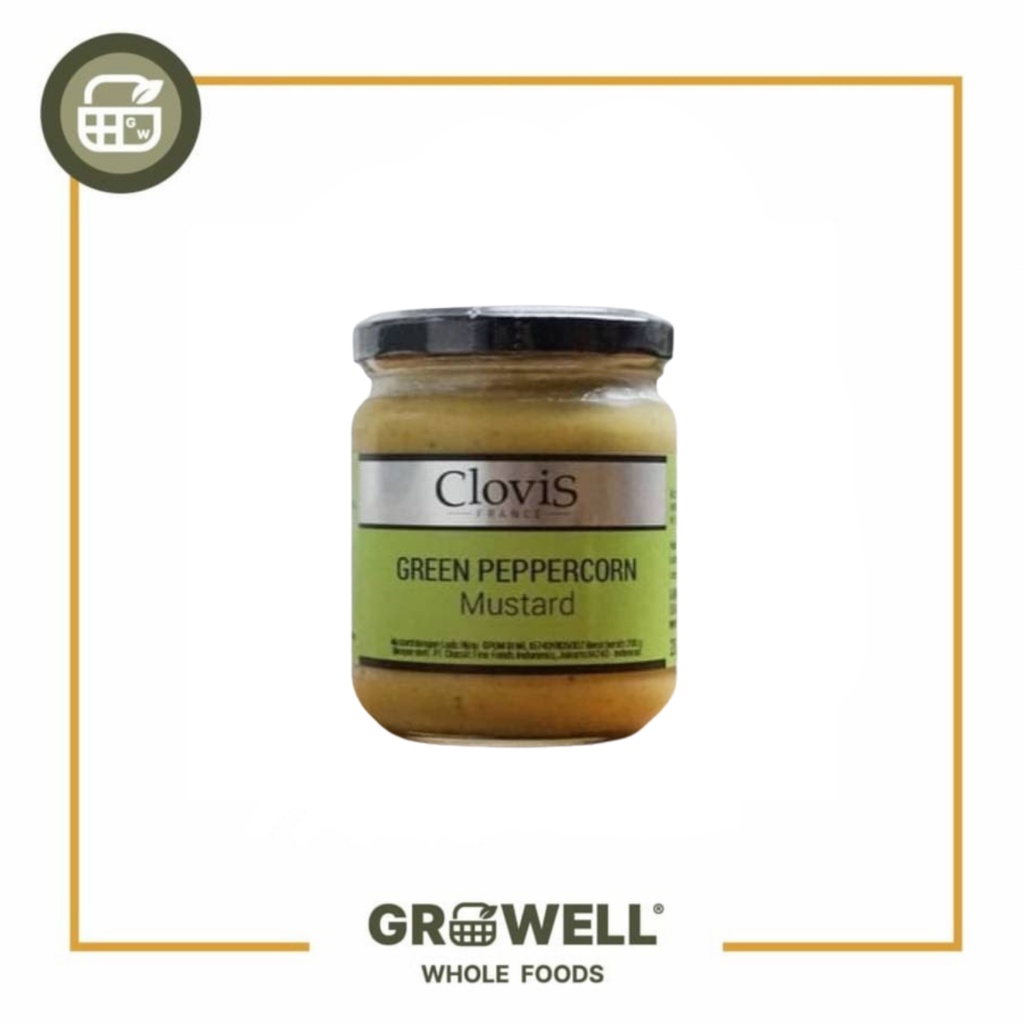 

CLOVIS GREEN PEPPERCORN MUSTARD 200GR JAR