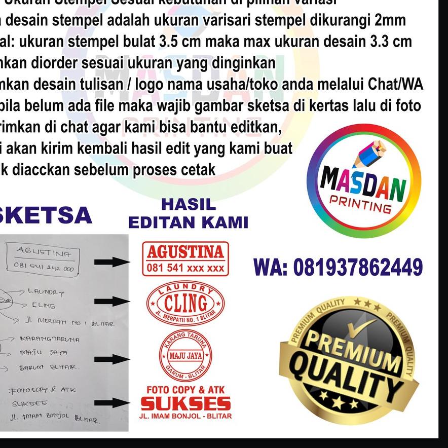 

Baru - STEMPEL FLASH, STEMPEL CUSTOM, STEMPEL OTOMATIS, STEMPEL TTD