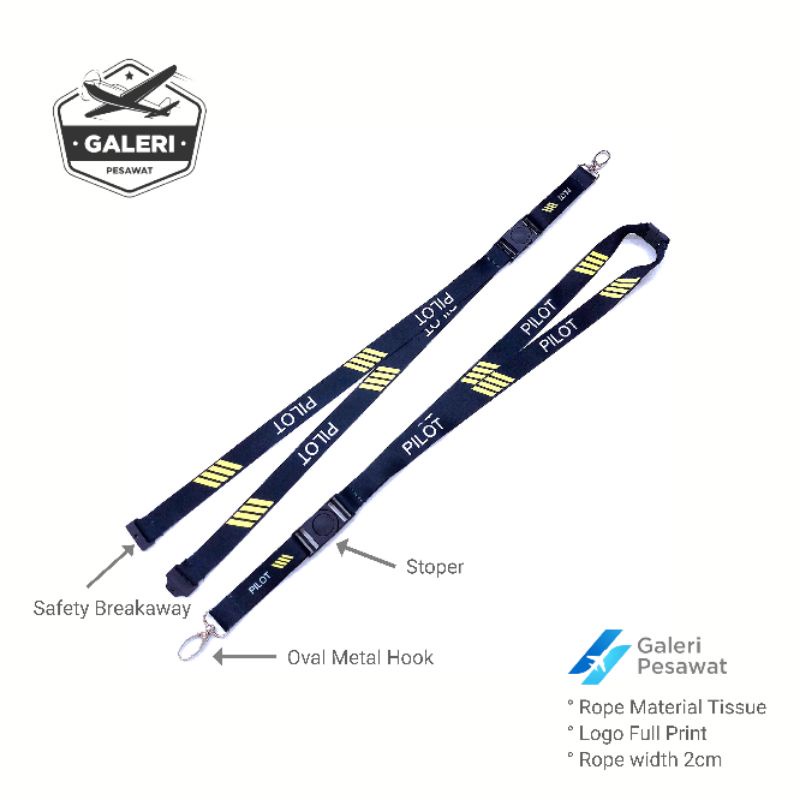 

Lanyard/Tali Gantungan ID Card PILOT