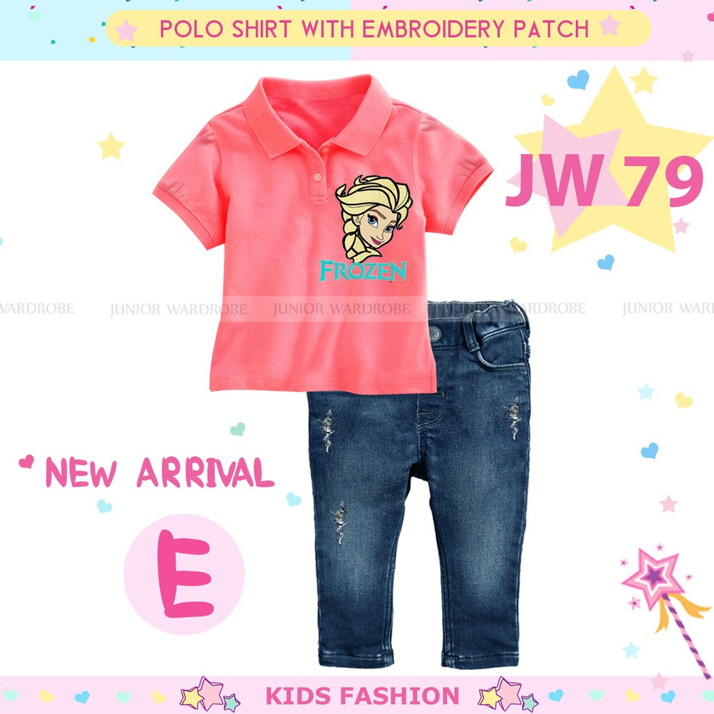 JW 79 E - frozen set - baju frozen - baju anak frozen