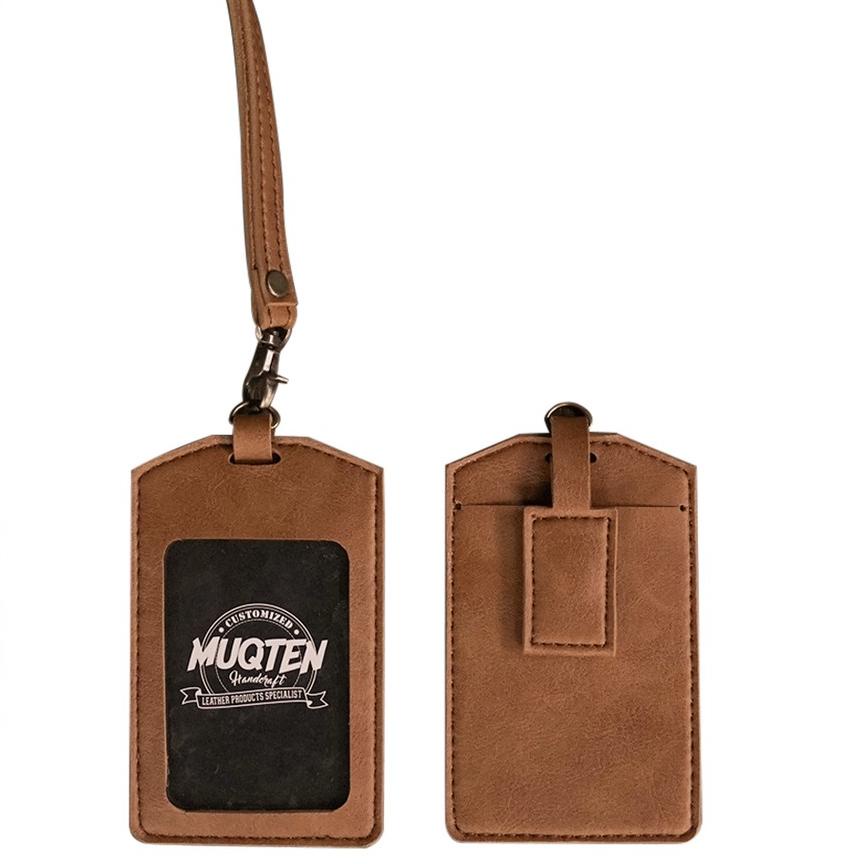 

[WH44R] ini .NAME TAG ID CARD HOLDER KULIT SOUVENIR HOLDER KANTOR MUQTEN PATUK MULTIFUNGSI DI KAIT D