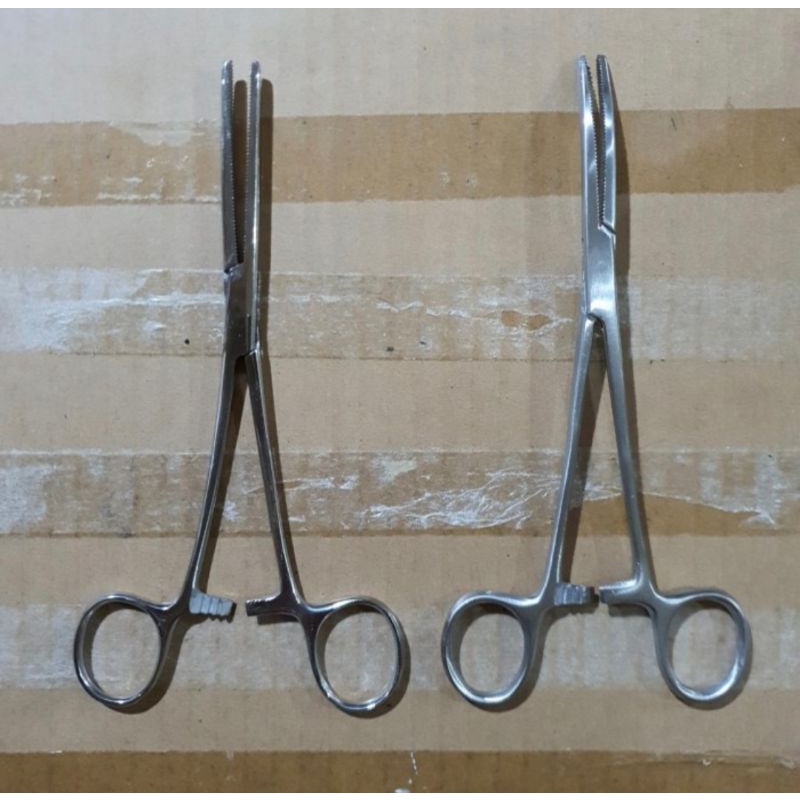 Pean Haemostatic Forcep 18cm Staright and Curved / Klem Arteri Pean 18 cm Lurus dan Bengkok