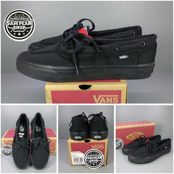 sepatu vans zapato full black