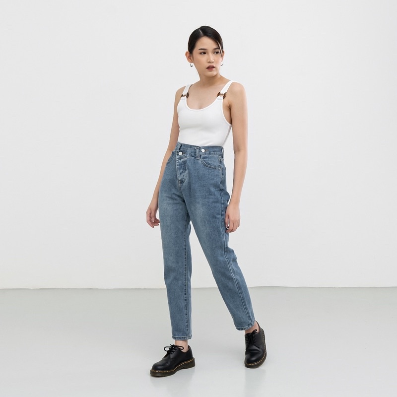 VIERLIN - Jeans 1569 - HW BOYFRIEND JEANS CEWEK