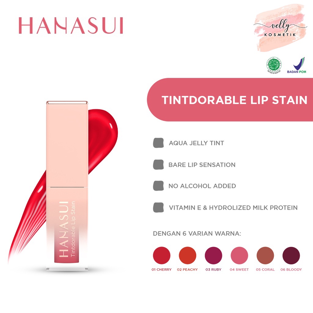 Hanasui Tintdorable Lip Stain - Lip Tint 10ml