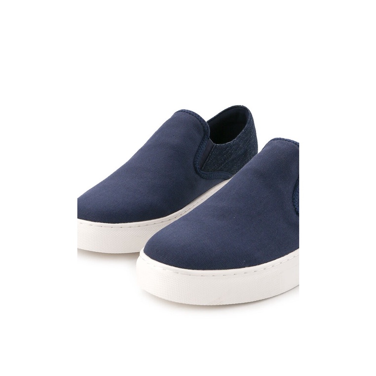 SEPATU SLIP ON OBERMAIN PRIA ORIGINAL CASUAL BRANDED BIRU NAVY OM12