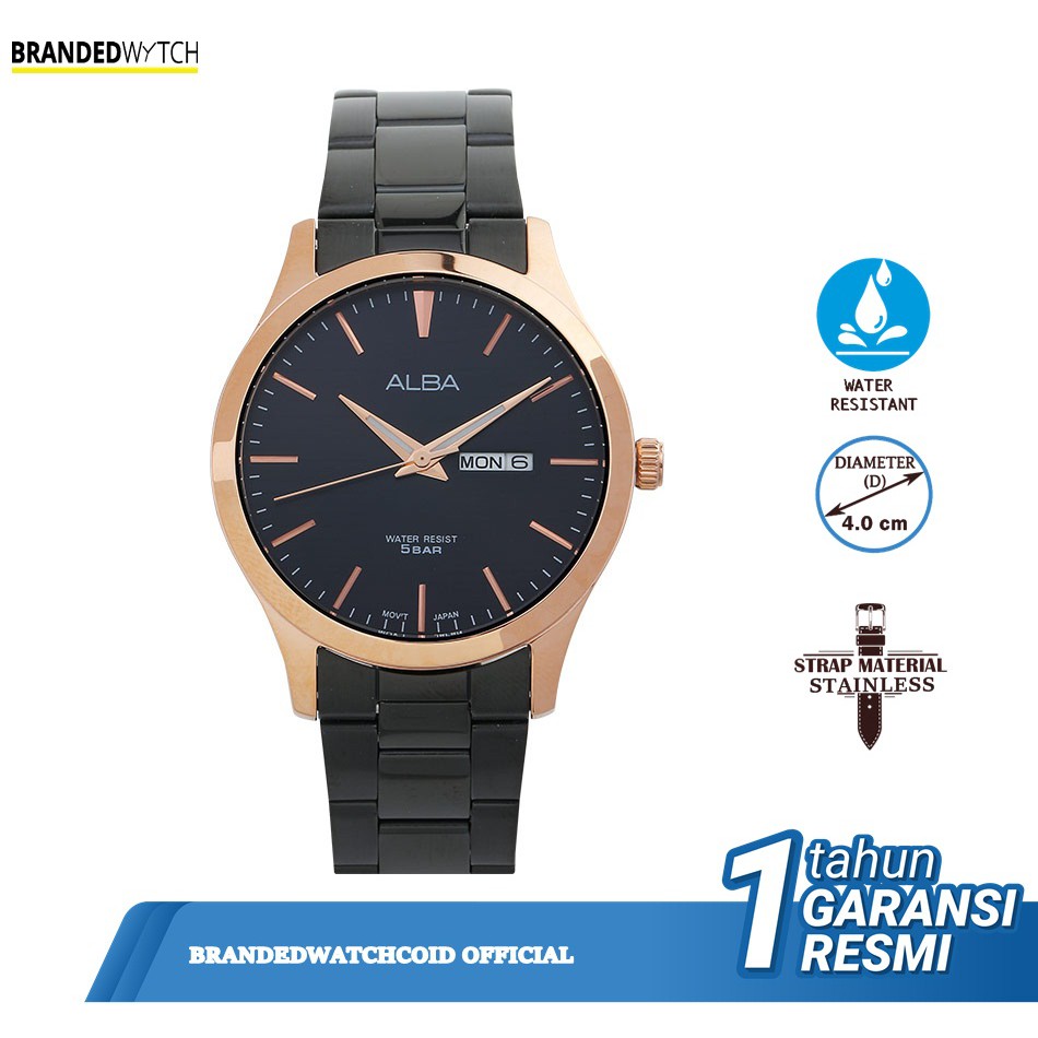 Jam Tangan Alba Pria AJ6122X1 Original Alba AJ6122 Diameter 4,0 cm