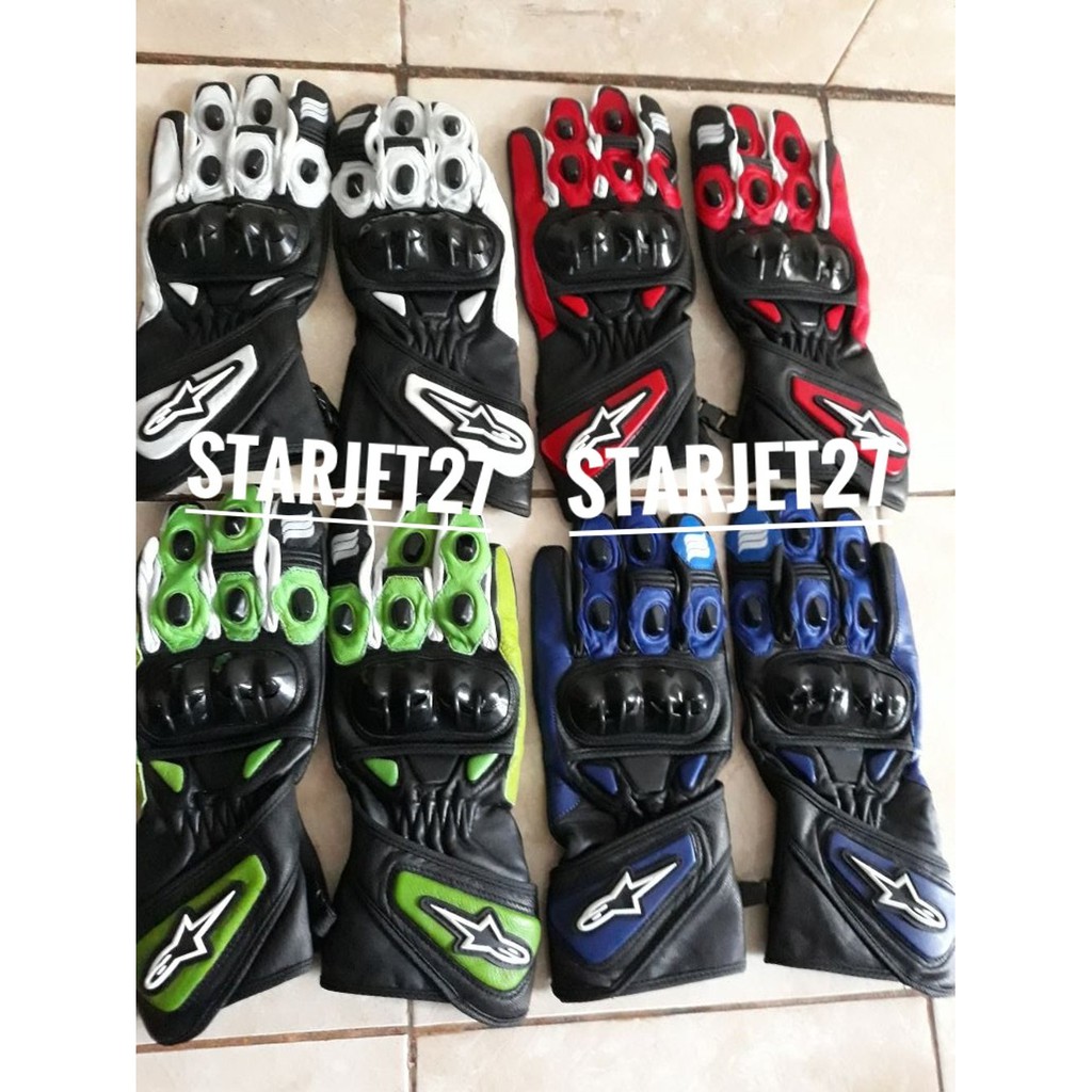 SARUNG TANGAN MOTOR ALPINESTAR PROTECTOR FULL KULIT ASLI Termurah