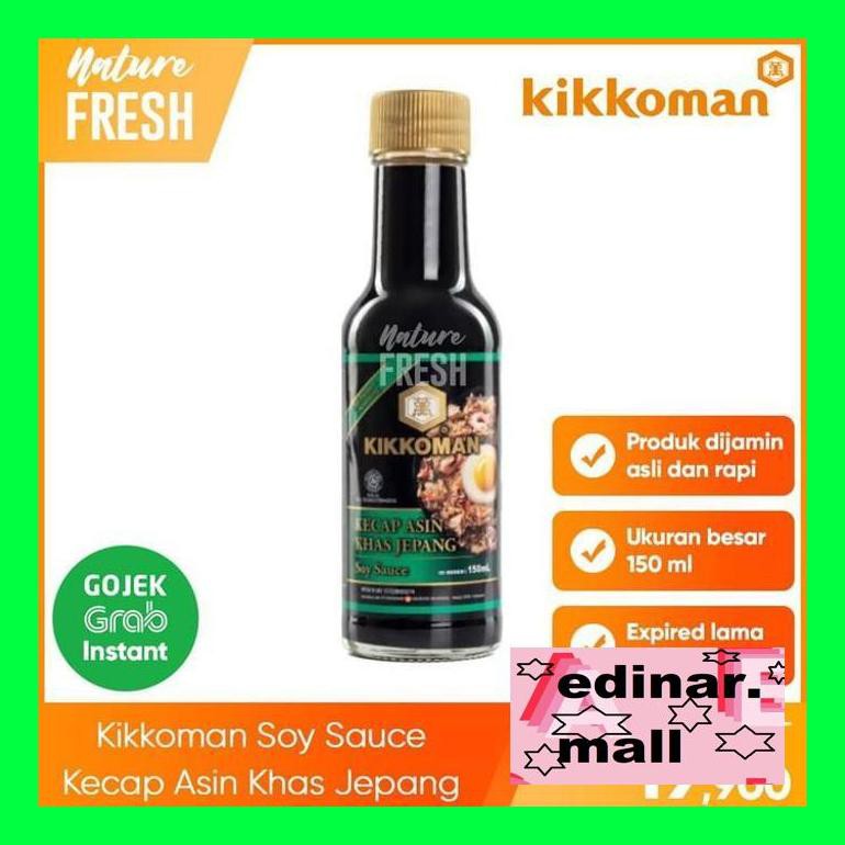 

50Siusbu Kikkoman Soy Sauce Kecap Asin Jepang Sushi Salmon Tuna Sashimi - Botol 150Ml Bud050S