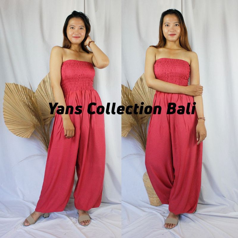 Jamsuit Kemben Kerut Panjang Maxi Terusan BALI