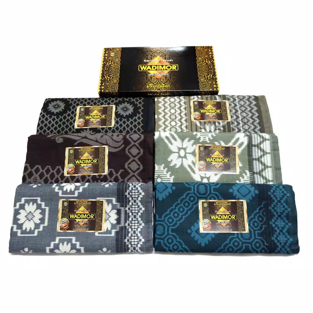 Sarung Wadimor Motif Bali - Kain Tenun Dewasa Pria Laki Cowo Sholat Solat