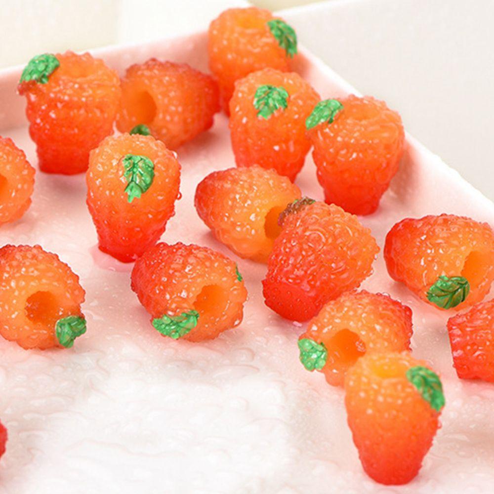 Agustina Buah Miniatur 5pcs/pack Indah Lanskap Mikro DIY Orange, Anggur, Berry Rumah Boneka Buah Palsu