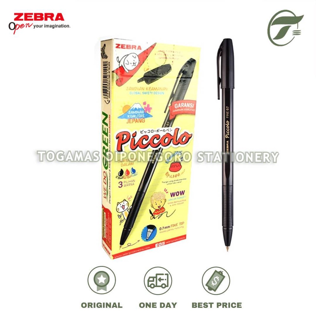 

BALLPEN PICCOLO FINE 0.7 SEMI GEL 12PCS/PACK ZEBRA